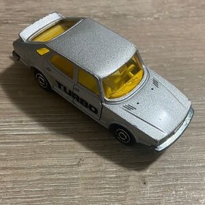 Vintage Majorette 1/62 Scale Saab Turbo #284 Diecast Car Made In France Silver